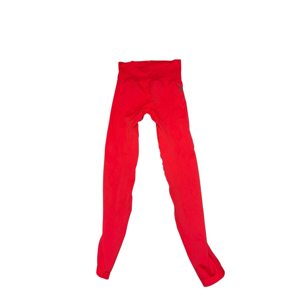 Free People Movement Seamless Vented Leggings XS/S Red High Rise Perforated Yoga